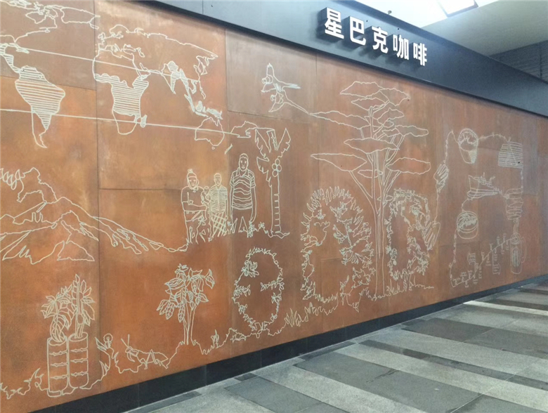 番阳镇耐候钢幕墙