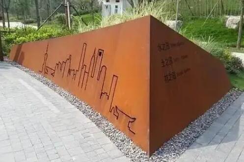 番阳镇耐候钢挡土墙